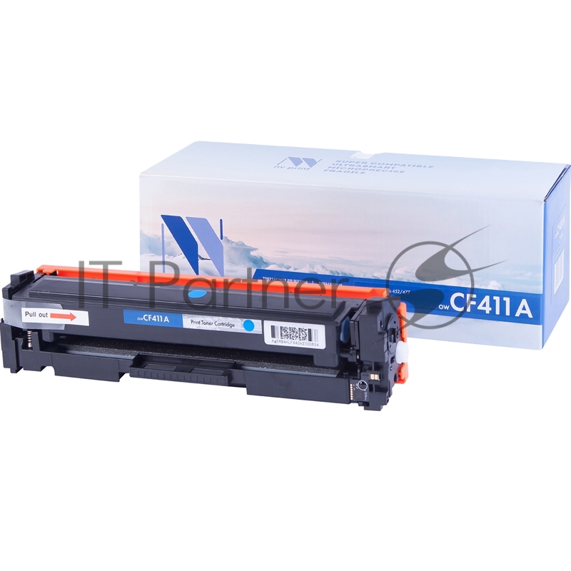 Картридж лазерный NVPrint совместимый LJ Pro M477fdn/M477fdw/M477fnw/M452dn/M452nw CF411A Cyan (2 300k)