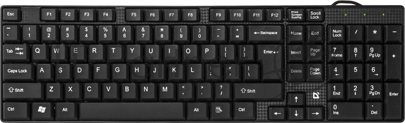 Клавиатура проводная Defender Accent SB-720, USB, черный