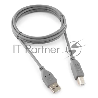 Кабель USB2.0 Pro Cablexpert CCP-USB2-AMBM-6G, AM/BM, 1.8м, экран, серый