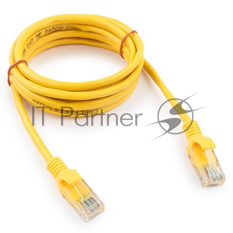 Патч-корд UTP Cablexpert cat.5e, 2м, литой, многожильный, желтый