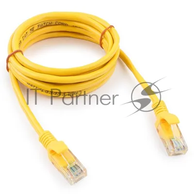 Патч-корд UTP Cablexpert cat.5e, 2м, литой, многожильный, желтый
