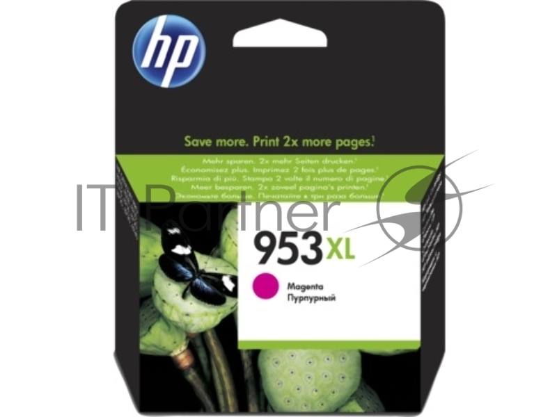 Картридж струйный HP 953XL F6U17AE пурпурный для HP OJP 8710/8715/8720/8730/8210/8725 (1600 стр.)