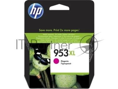 Картридж струйный HP 953XL F6U17AE пурпурный для HP OJP 8710/8715/8720/8730/8210/8725 (1600 стр.)
