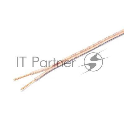 Акустический кабель Cablexpert CC-TC2x1,5-50M, прозрачный,  50 м, на катушке