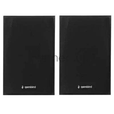 Акустическая система Gembird SPK-201, черный МДФ,2х2,5 Вт, регулятор громкости, USB