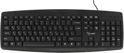 Клавиатура проводная Gembird KB-8351U-BL, USB, черный