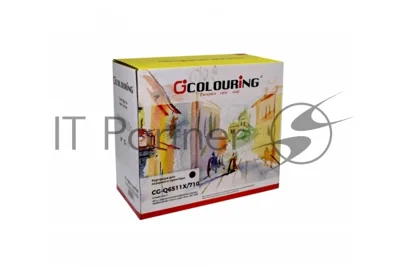 Картридж лазерный Colouring CG-Q6511X/710 черный (12000 стр.) для HP LJ 2400/2410/2420/2420d/2420n/2420dn/2420dtn/2430n/Canon Laser Shot LBP 3460