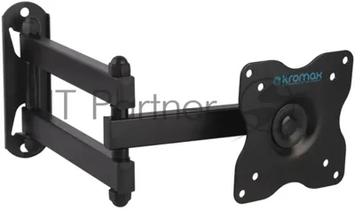 Кронштейн для телевизора Kromax DIX-15 черный, 15"-28" макс. 30 кг, настенный, поворот и наклон