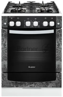 Плита газовая Gefest ПГ 6500-02 0113 черный, конфорок 4 шт, духовка 52 л, 60 см x 85 см x 60 см