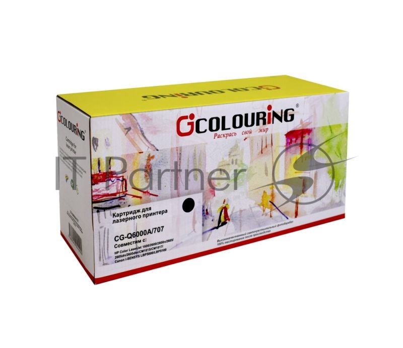 Картридж лазерный Colouring CG-Q6000A/707 черный (2500 стр.) для HP CLJ 1600/2600n/2600dn/2600dtn/2605DN/2605DTN/CM1015MFP/CM1017MFP Canon Laser Shot LBP5000/5100