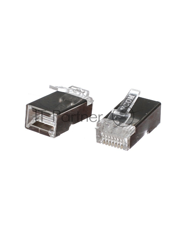 Коннектор VCOM RJ-45 для FTP кабеля 5 кат. экранированный, 100 шт,
