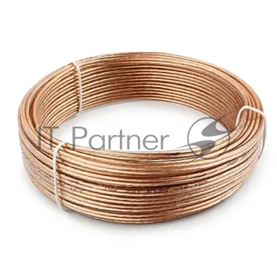 Акустический кабель Cablexpert CC-TC2x1,0-15M, прозрачный, 15 м, бухта