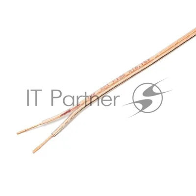 Акустический кабель Cablexpert CC-TC2x1,0-20M, прозрачный, 20 м, бухта
