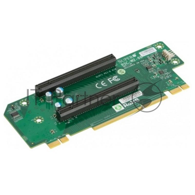 Карта расширения SuperMicro RSC-W2-66 - Riser Card 2U, (2 PCI-Ex16), Left Slot (WIO) Passive