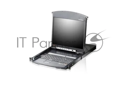 Переключатель электронный ATEN 16P CAT5 HIGH DENSITY DUAL RAIL LCD OVER