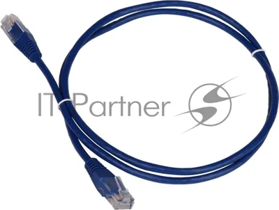 Патч-корд LANMASTER TWT UTP cat.5e, с заливными колпачками, 0.5 м, синий