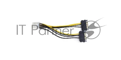 Разветвитель питания Cablexpert CC-PSU-83, 2xSATA->PCI-Express 8pin, для подключения в/к PCI-Е (8pin) к б/п ATX