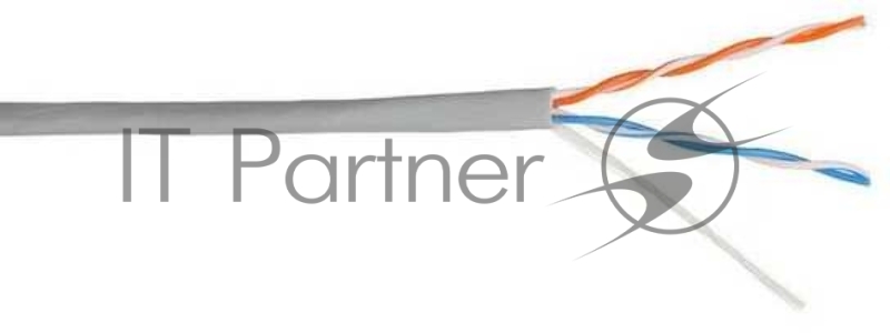 Кабель информационный Lanmaster NM-UTP5E2PR-CCA кат.5е U/UTP не экранированный 2X2 PVC внутренний 305м серый