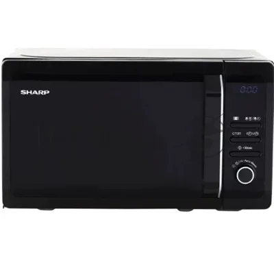 Микроволновая печь Sharp R2852RK черный/серебристый, 20 л, 800 Вт, переключатели - кнопки, поворотный механизм
