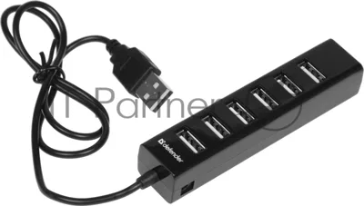 USB-концентратор Defender Quadro Swift, USB 2.0, USB 7 портов, USB