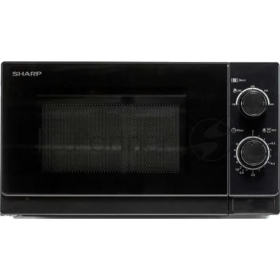 Микроволновая печь Sharp R-2000RK черный, 20 л, 800 Вт, переключатели - поворотный механизм
