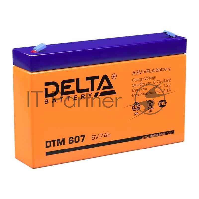 Батарея для ИБП Delta DTM 607 (6V, 7Ah)