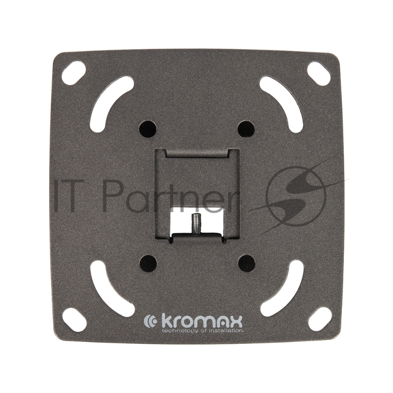 Кронштейн для LED/LCD телевизоров Kromax OPTIMA-100 черный. 10"-28", max 25 кг, настенный, 0 ст свободы, 23.5 мм, max VESA 100x100 мм