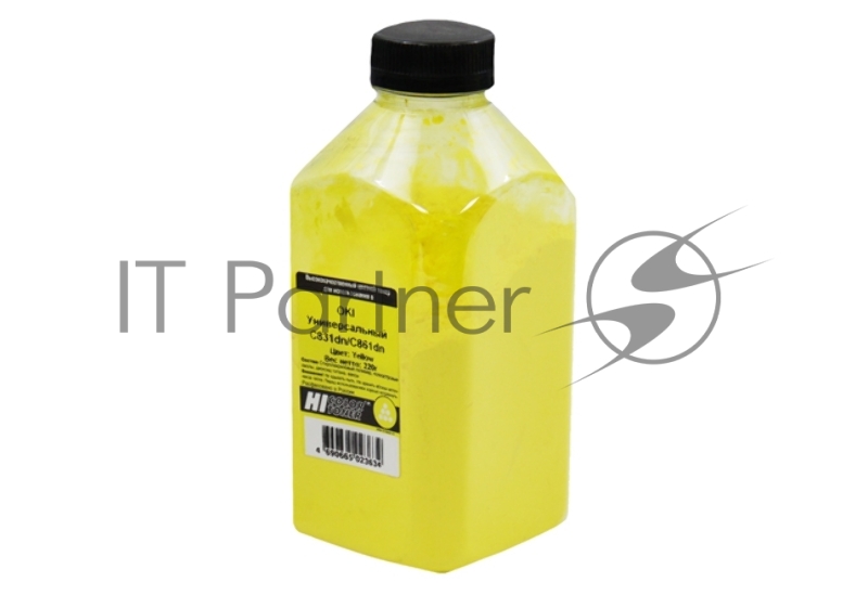 Тонер Hi-Black Универсальный для Oki С831dn/C861dn, Y, 220 г, банка
