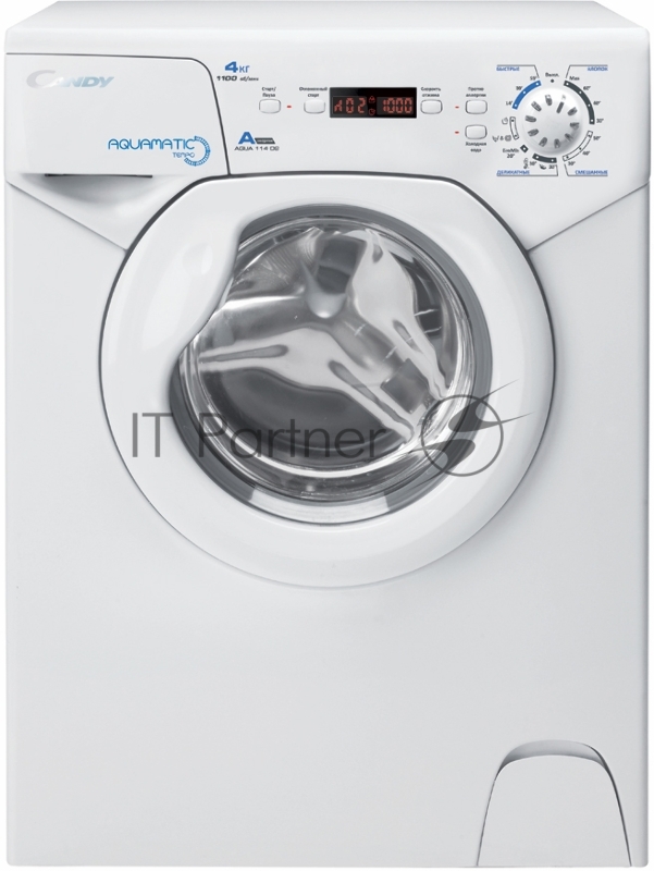 Стиральная машина Candy AQUA 114D2-07 белый, загр.фронтальная, макс.: 4 кг, 1100 об/мин, класс: А