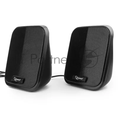 Акустическая система 2.0 Gembird SPK-100, черный, 6 Вт, рег. громкости, USB-питание
