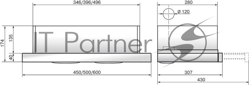 Вытяжка встраиваемая Elikor Интегра Glass 60Н-400-В2Д нержавеющая сталь/стекло белое, 60 см, 400 куб. м/ч, 55 дБ