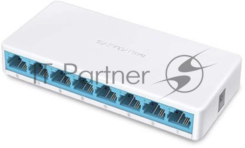 Коммутатор Mercusys MS108, 8×100 Мбит/с, неуправляемый