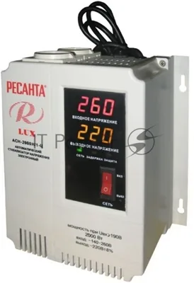 Стабилизатор АСН- 2 000 Н/1-Ц Ресанта Lux