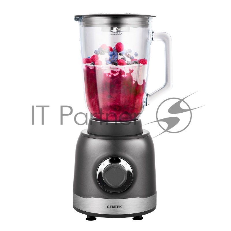 Блендер стационарный Centek CT-1326 серебристый/черный, 1300 Вт, 5 скоростей