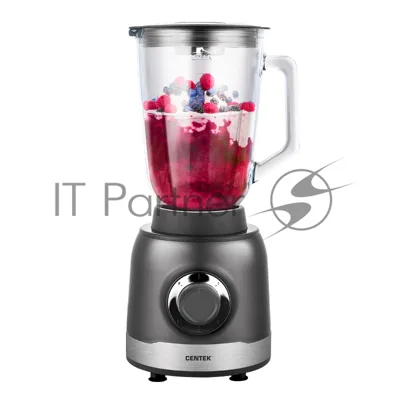 Блендер стационарный Centek CT-1326 серебристый/черный, 1300 Вт, 5 скоростей