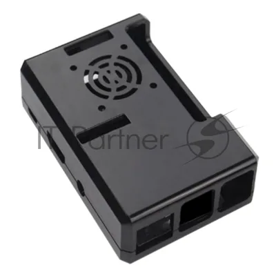 Корпус RA187 Корпус ACD черный ABS Plastic Case w/GPIO port hole and Fan holes for Raspberry Pi 3