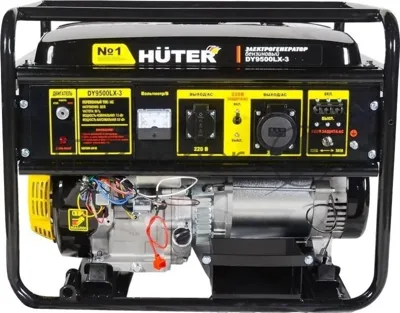 Электрогенератор бензиновый Huter DY9500LX-3, 8кВт, 91 дБ, 81 кг