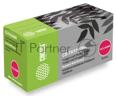 Картридж лазерный Cactus CS-TK5240BK черный (4000 стр.) для Kyocera Ecosys M5526cdn/M5526cdw/P5026cdn/P5026cdw