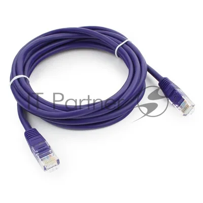 Патч-корд UTP Cablexpert cat.5e, 3м, литой, многожильный, фиолетовый