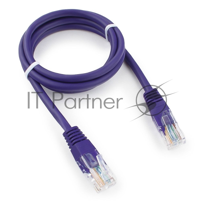 Патч-корд UTP Cablexpert cat.5e, 1м, литой, многожильный, фиолетовый