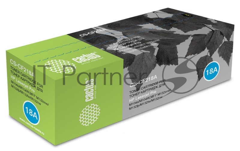 Картридж лазерный Cactus CS-CF218A черный (1400 стр.) для HP LJ M104/M132