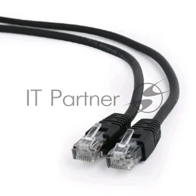 Патч-корд UTP Cablexpert cat.6, 1м, литой, многожильный, черный