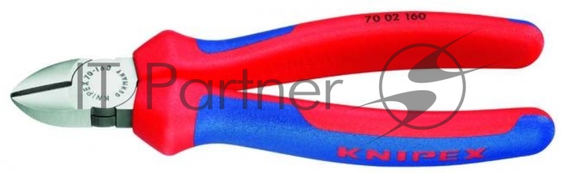 Бокорезы Knipex 7002160160 мм диагональные, ручки с двухцветными многокомпонентными чехлами