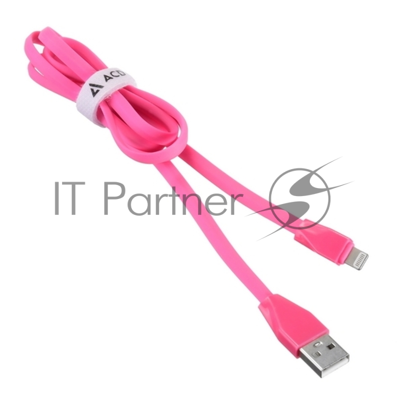 Кабель USB ACD-Life Lightning - USB-A TPE, 1м, маджента
