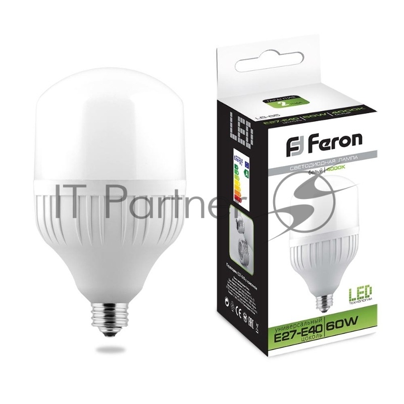 Лампа светодиодная Feron LB-65 60W 230V E27-E40 4000K