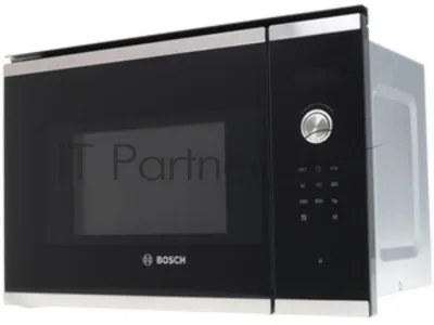 Встраиваемая микроволновая печь Bosch BFL524MS0 нержавеющая сталь, 20 л, 800 Вт, переключатели - сенсор, поворотный механизм