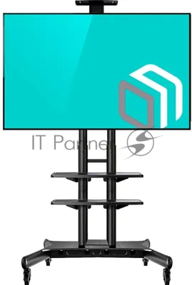 Стойка для телевизора с кронштейном ONKRON TS1881 50"-86", мобильная, черный