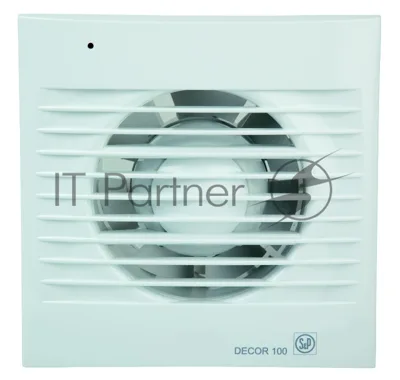 Вентилятор вытяжной SOLER&PALAU Decor 100C 95 м3/ч. Установочный д 100 мм. 40 dB(A)