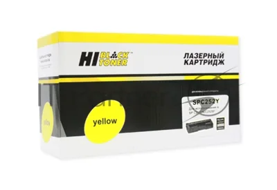 Картридж Hi-Black (HB-SPC252Y) для Ricoh Aficio SPC252DN/C252SF, Y, 6K