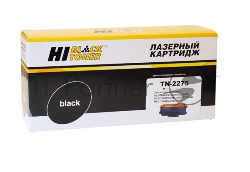 Картридж Brother HL-2240R/2240DR/2250DNR/DCP-7060DR (Hi-Black) TN-2275, 2,6K